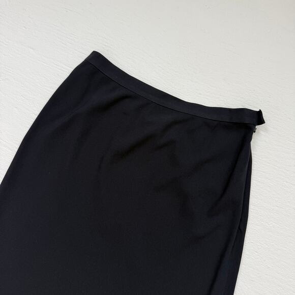 Carmen Marc Valvo Navy High Waisted Flowy Maxi Skirt, Size 8 - Picture 2 of 7